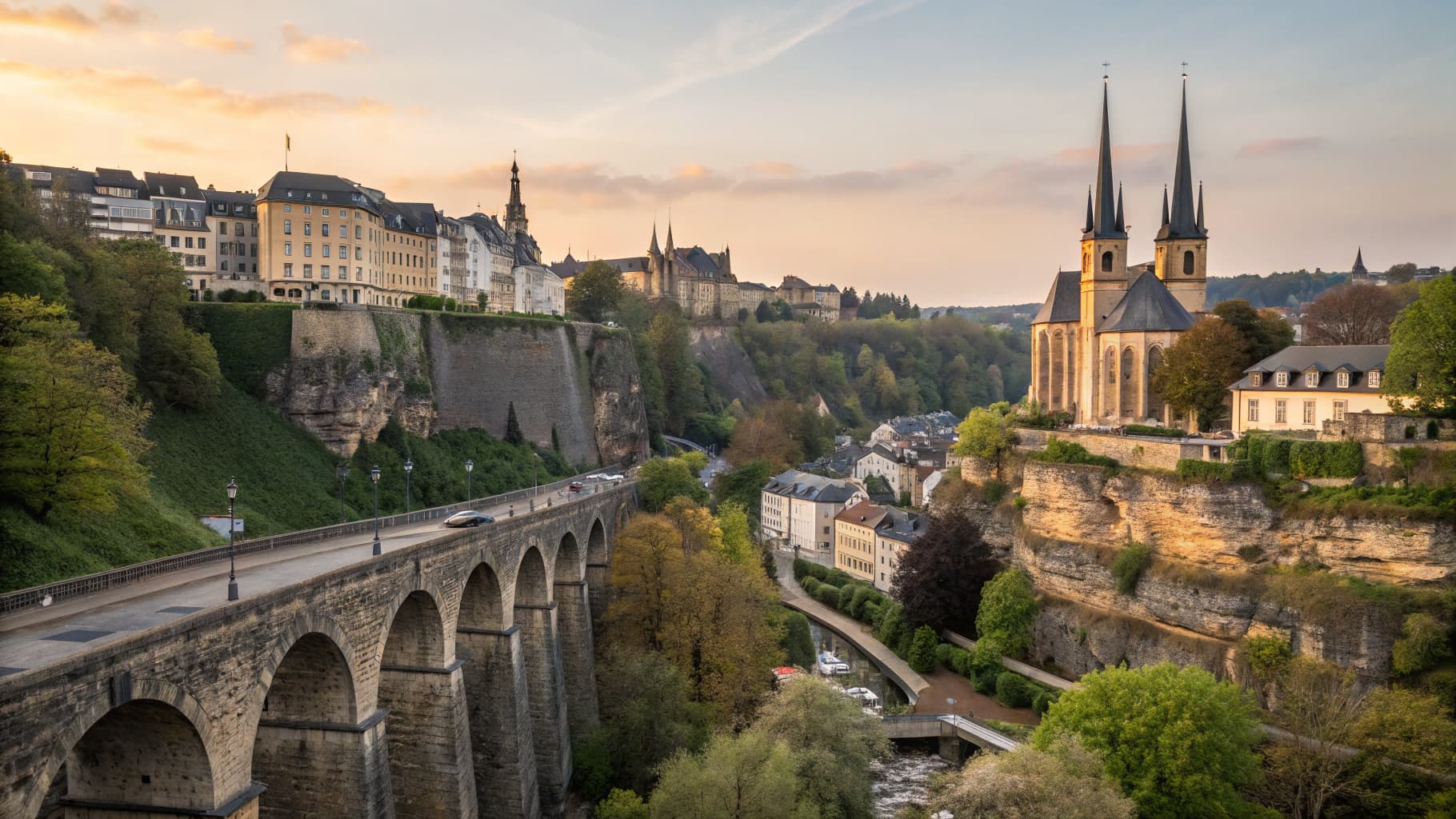 Vue de Luxembourg-Ville au Luxembourg — cabinets d'expertise comptable OEC